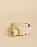 Spartina Siren Belt Suede Cream Light Beige