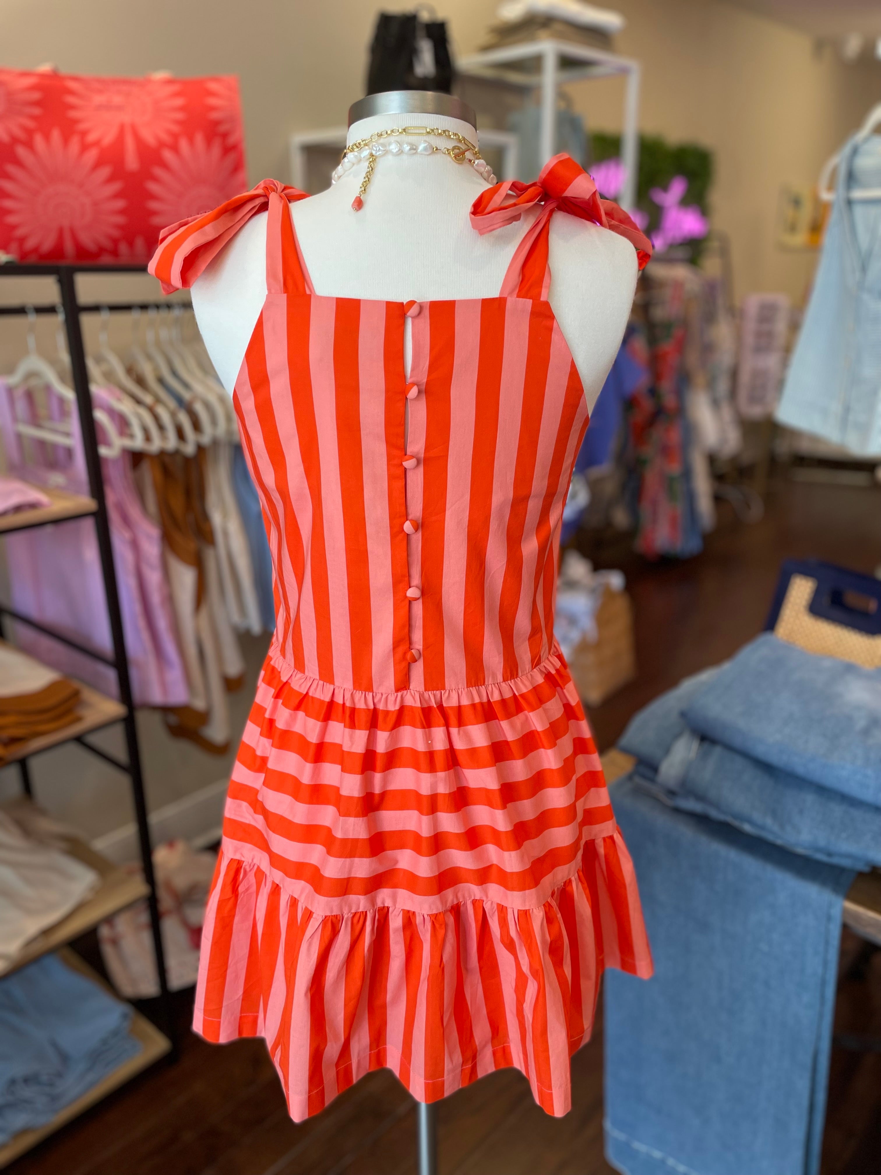 Pinch Sunset Stripe Mini Dress