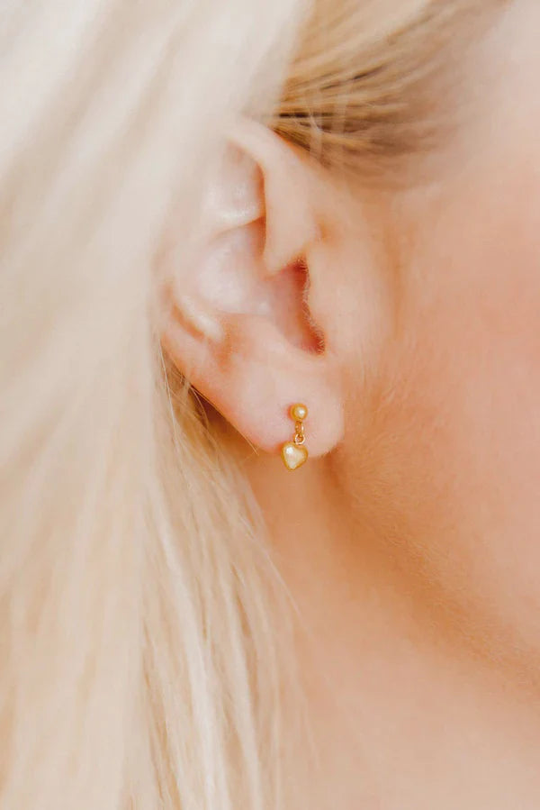 Linny & Co Screwback Stud Earring Millie Heart