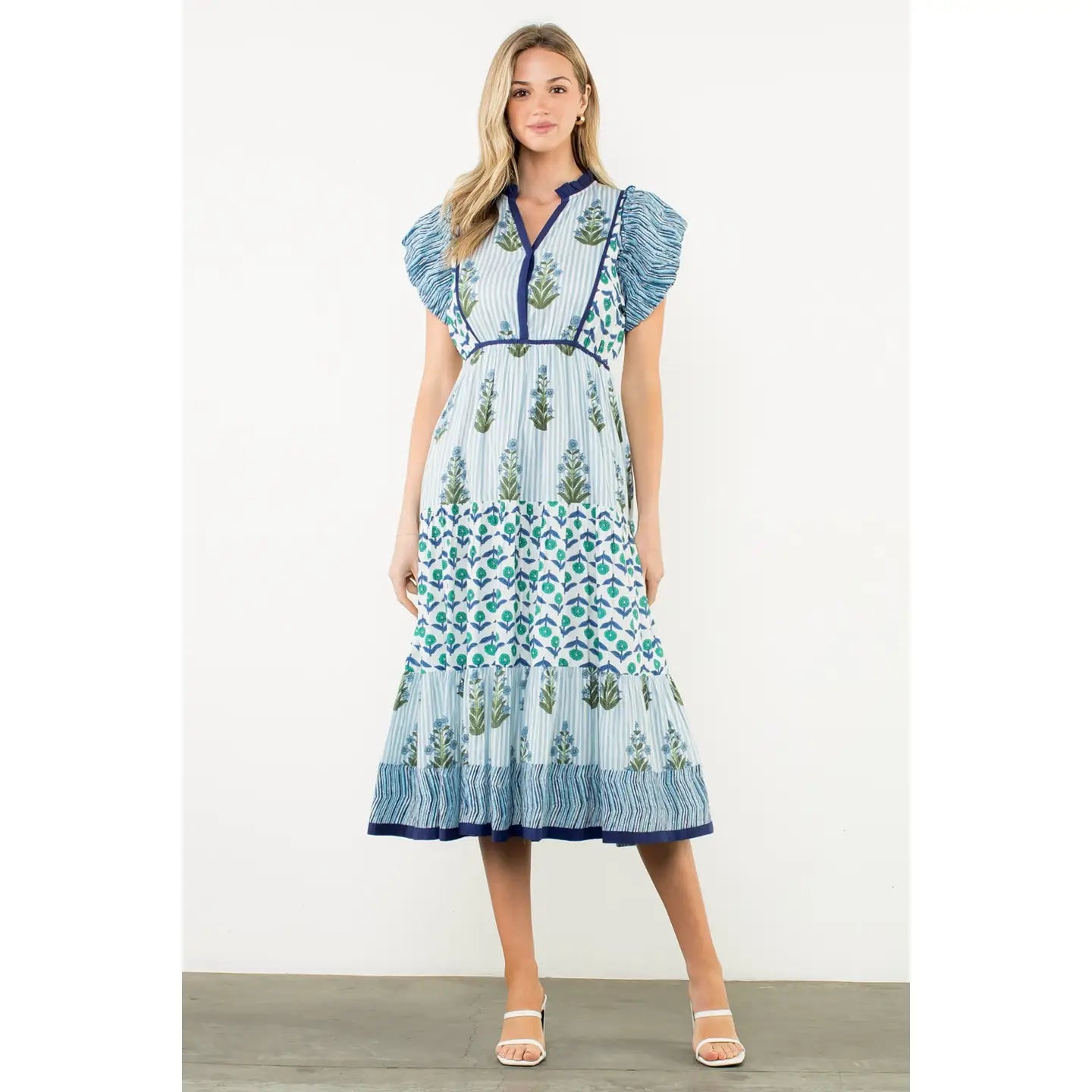 THML Blue Floral Maxi