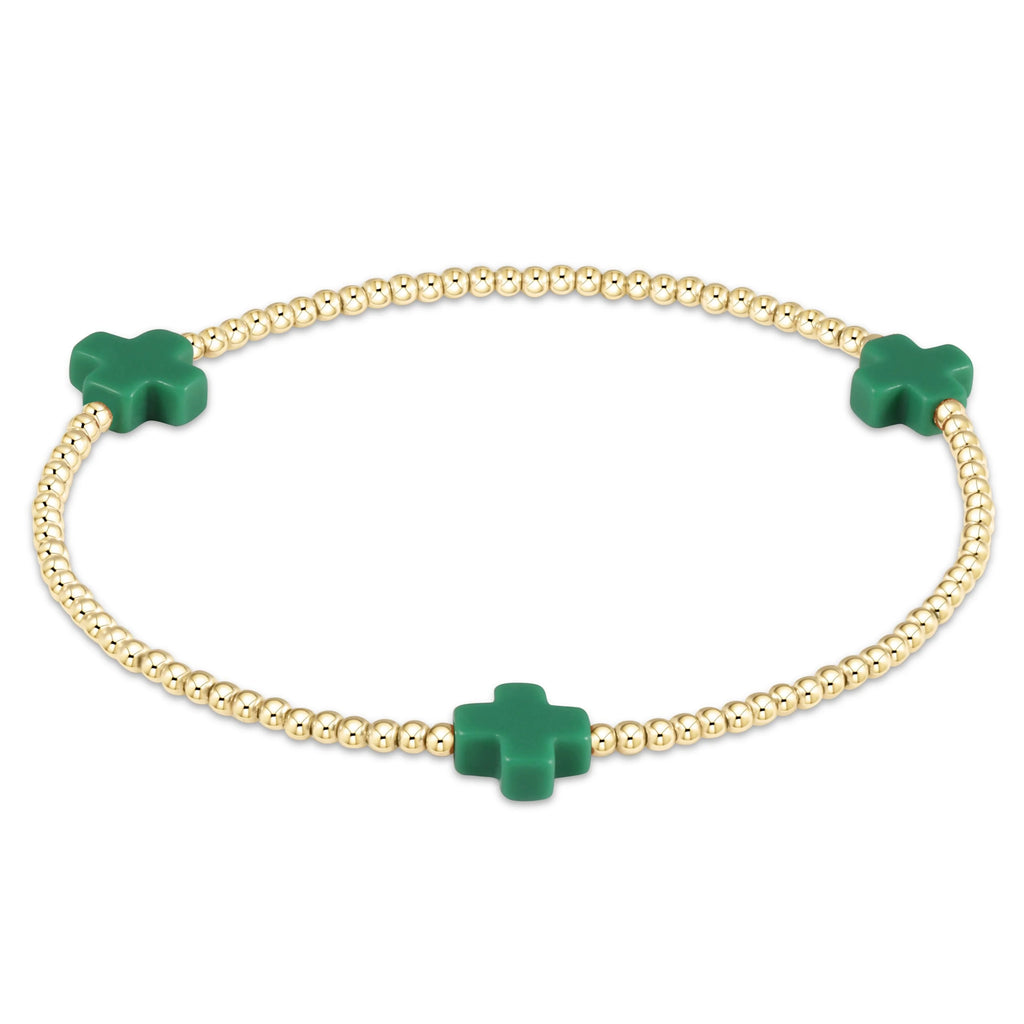 Enewton Small Gold Bead Cross Bracelet