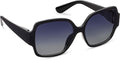 Peepers Cancun Polarized Sun Black 0.00 Glasses
