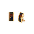 Brackish Hudson Rectangle Stud Earring Gold