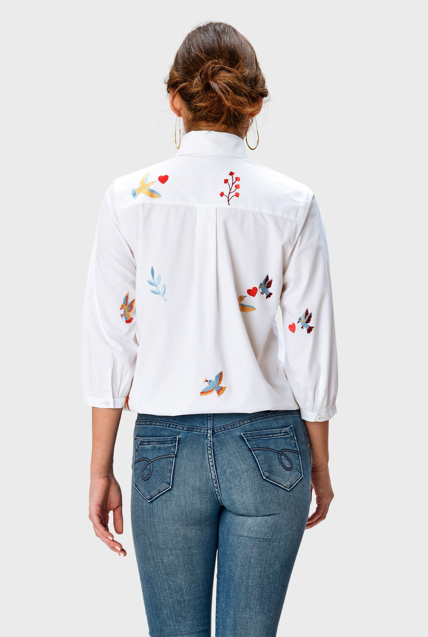 Emily Lovelock Embroidered Summer Blouse