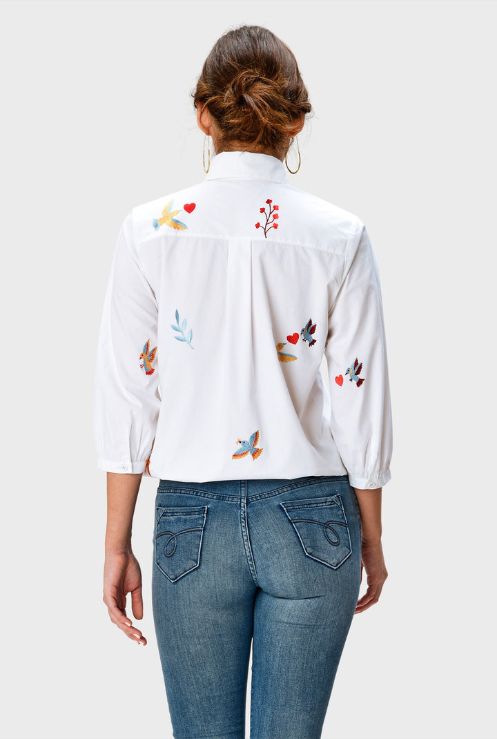 Emily Lovelock Embroidered Summer Blouse