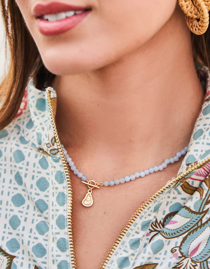 Spartina Aquamarine Calm Waters 17” Necklace