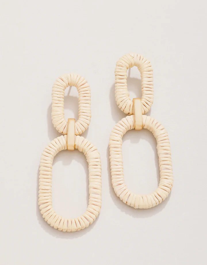 Spartina Straw Link Earrings