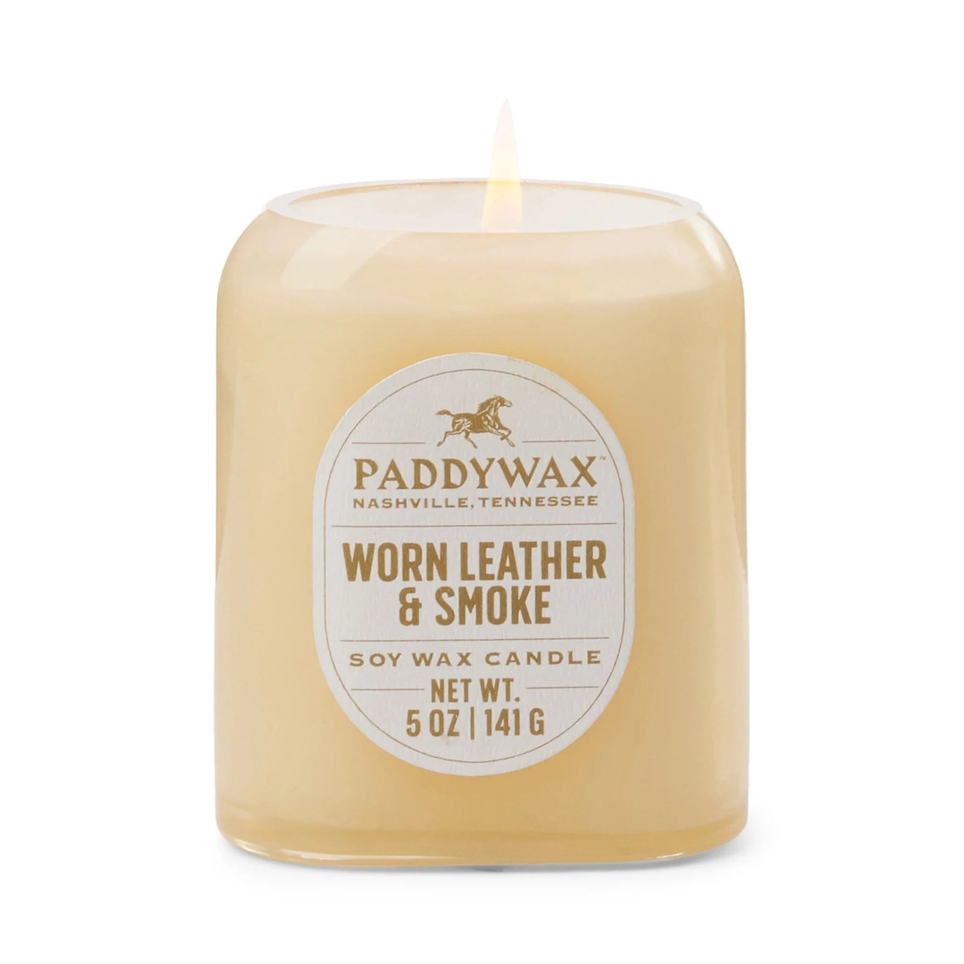 Paddywax 5oz Candle Worn Leather & Smoke