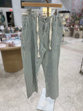 Miou Muse Striped Denim Pants