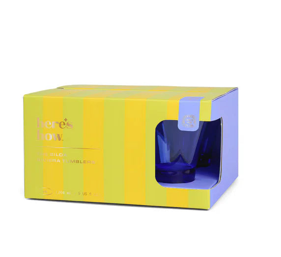 (Heres How) Glinda Tumbler Set Of 4 Tumbler Cobalt