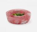 Blue Pheasant Beatrix Pink Swirled Resin Serving Bowl Set Of 2