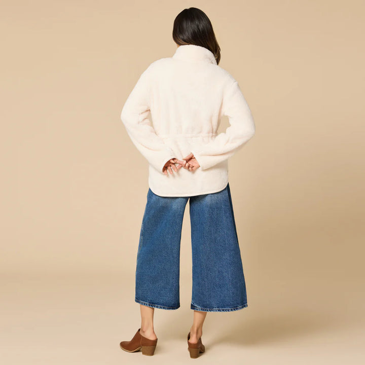 Softies Dream Plush Zip Jacket Almond