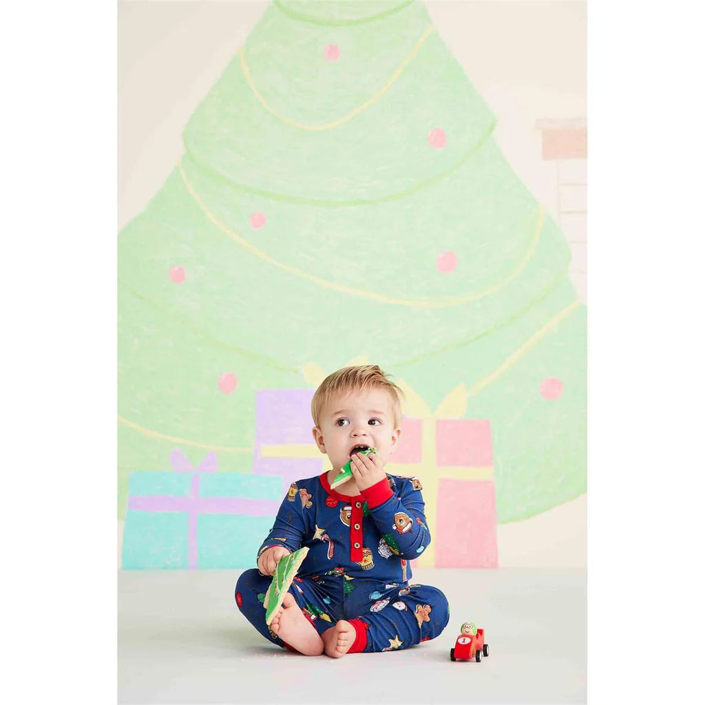 Mudpie Kids Navy Ornament Pjs