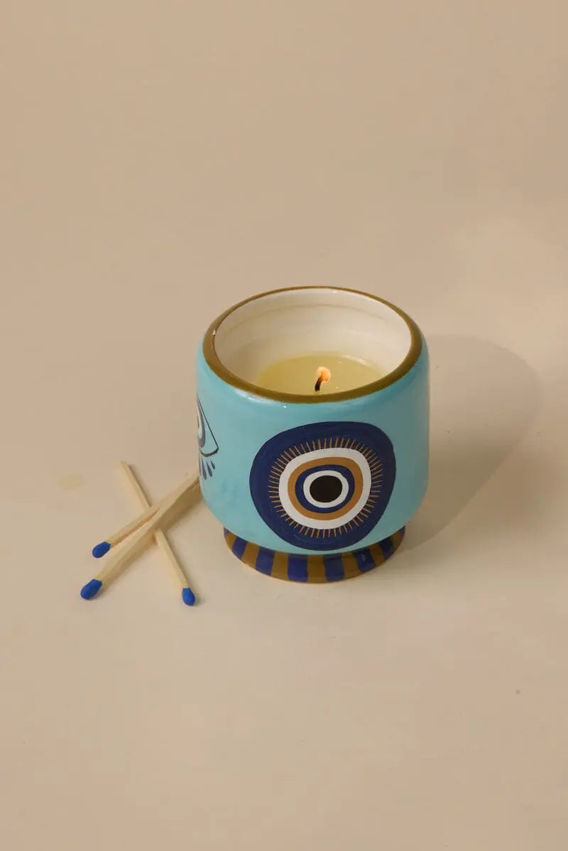 Paddywax 8oz Hand Painted Ceramic Candle