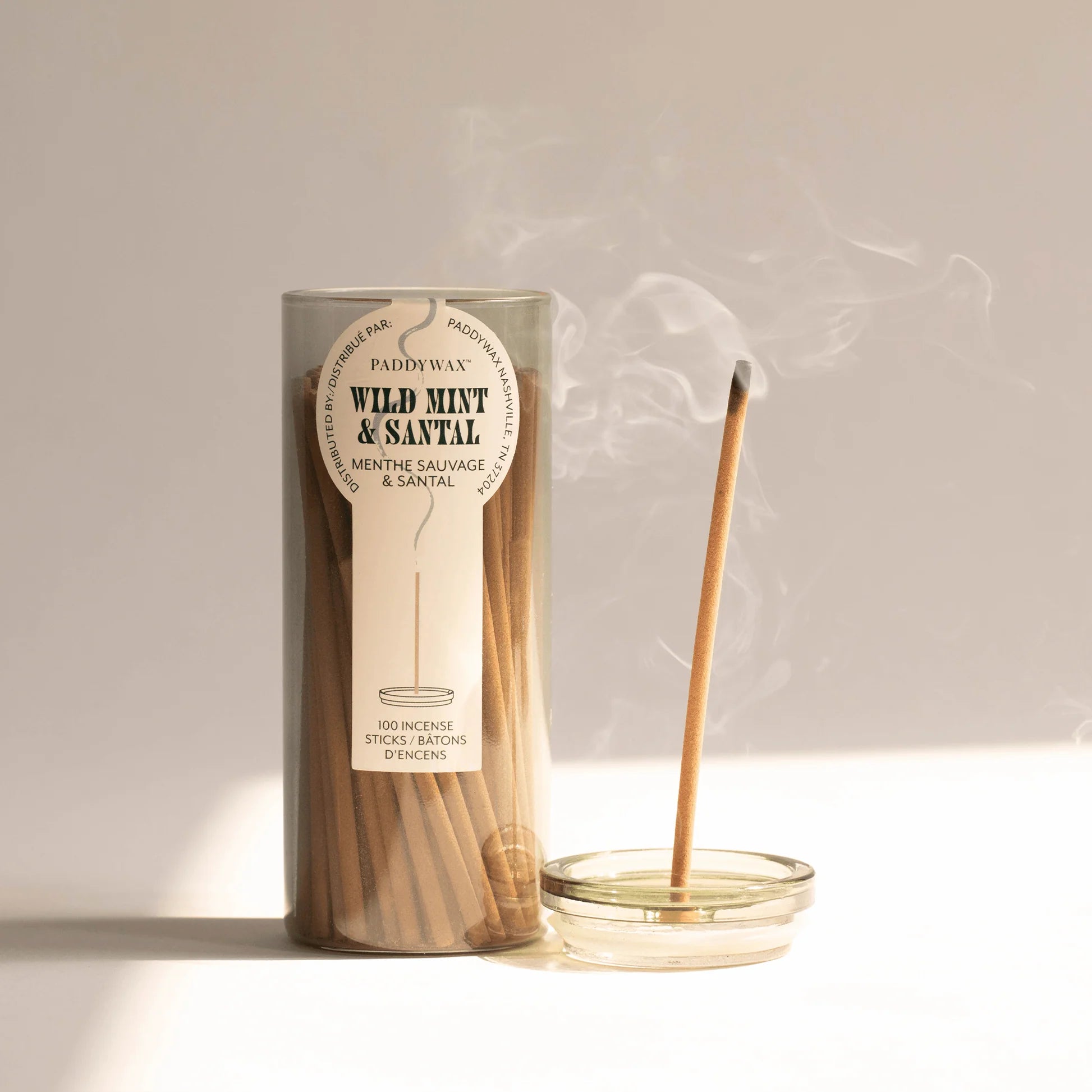 Paddywax Glass Jar Incense Wild Mint & Santal