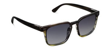 Peepers Shasta Poliarized Glasses Green Ombré Horn