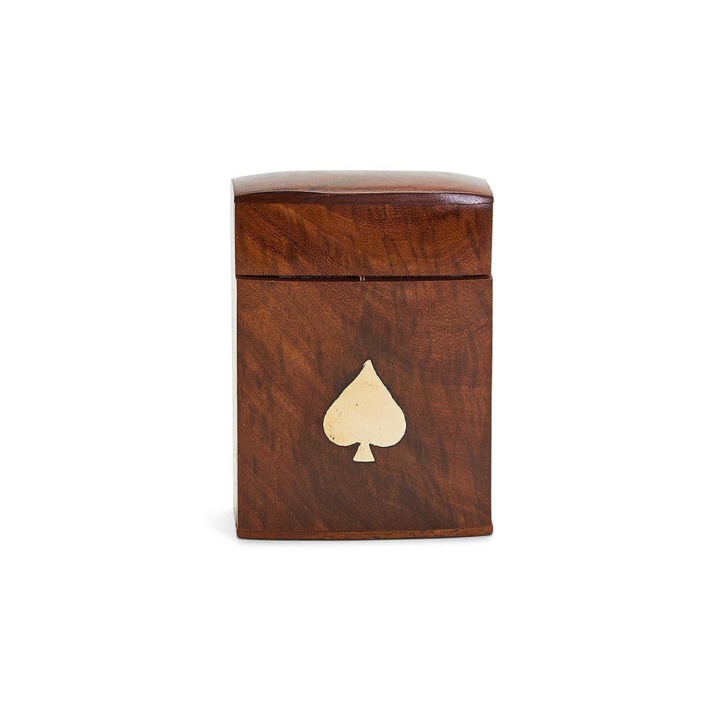 Twos Company Wooden Card Box