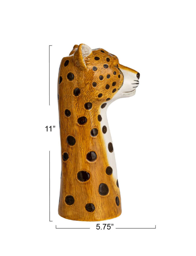 Kalalou Cheetah Vase