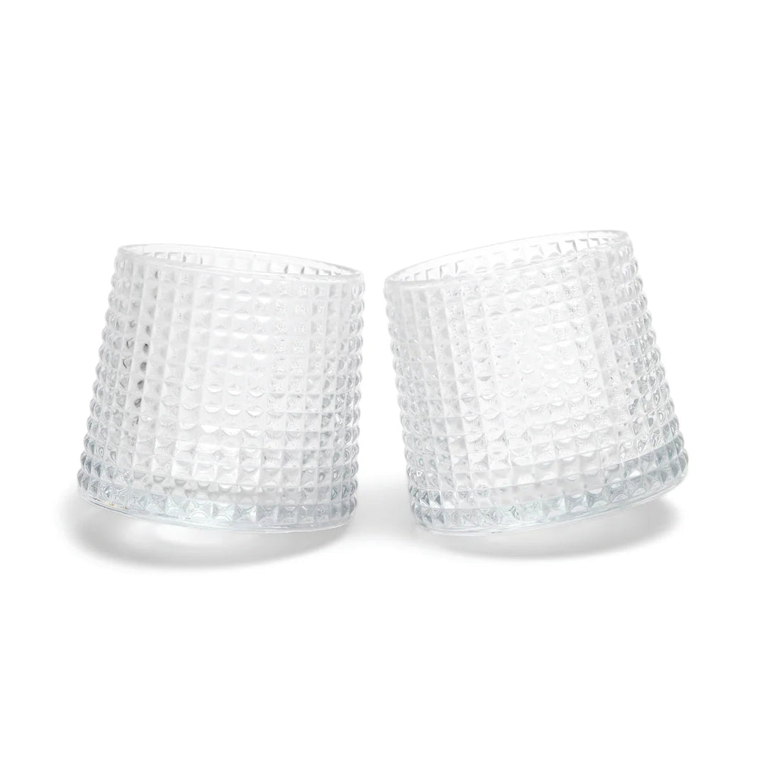 (Heres How) Lola Revolving Rocks Glass Set Of 2