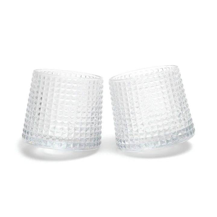 (Heres How) Lola Revolving Rocks Glass Set Of 2