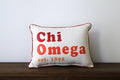 Little Birdie Chi Omega Pillow