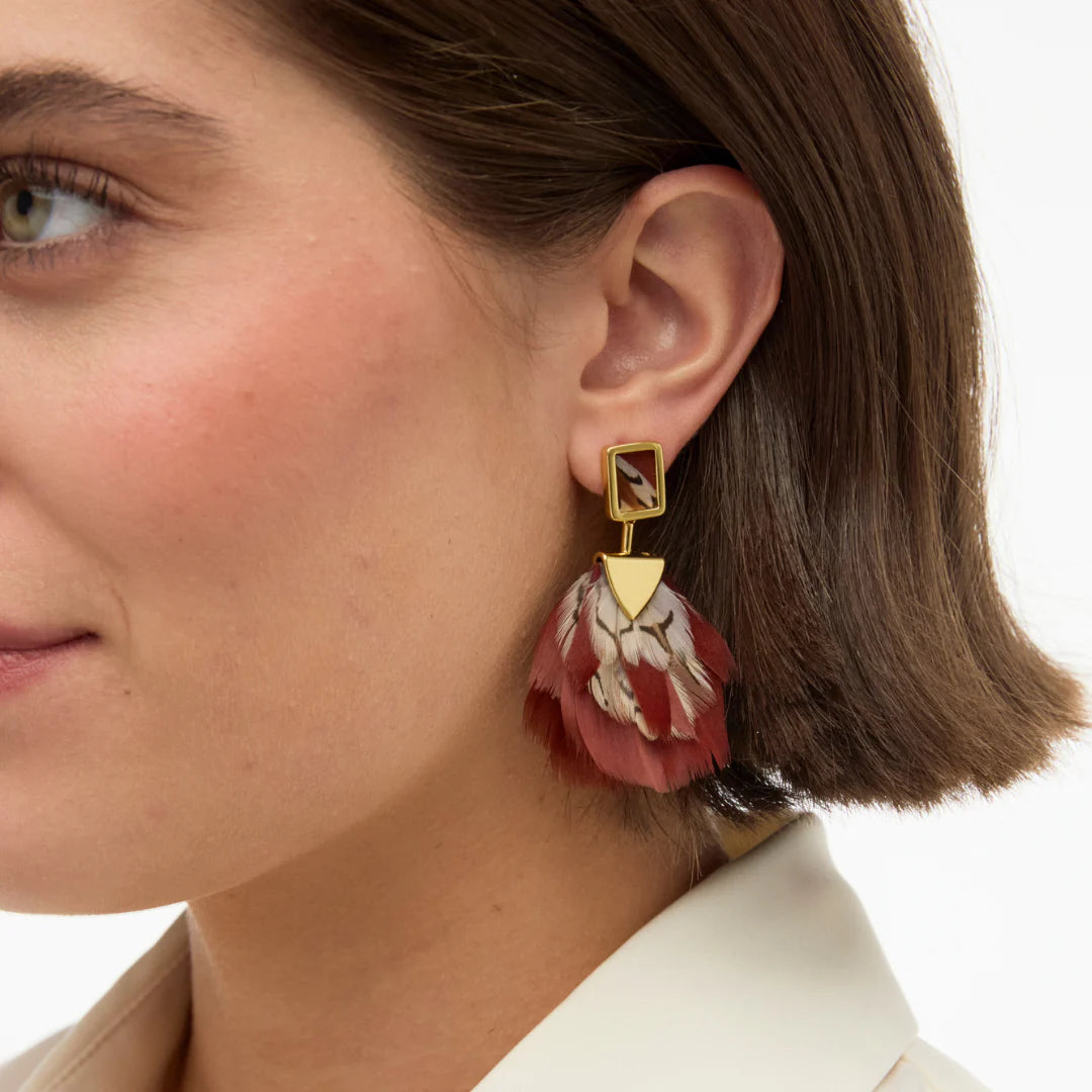 Brackish Penelope Bezel Drop Earring