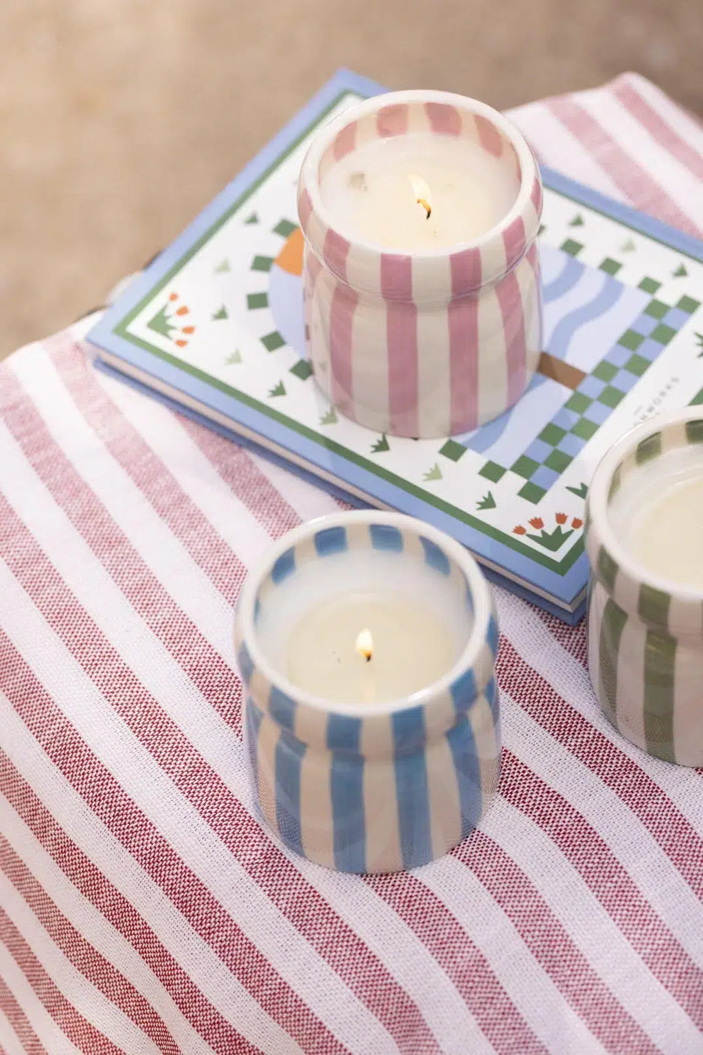 Paddywax 6.5oz Stripe Candle