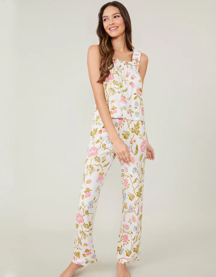 Spartina Jane Jacobean Cream Pajama Pant