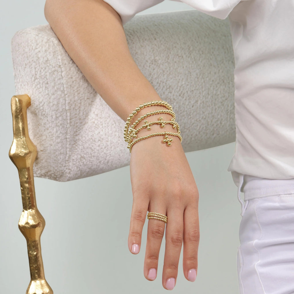 Enewton Classic Beaded Signature Cross Bracelet