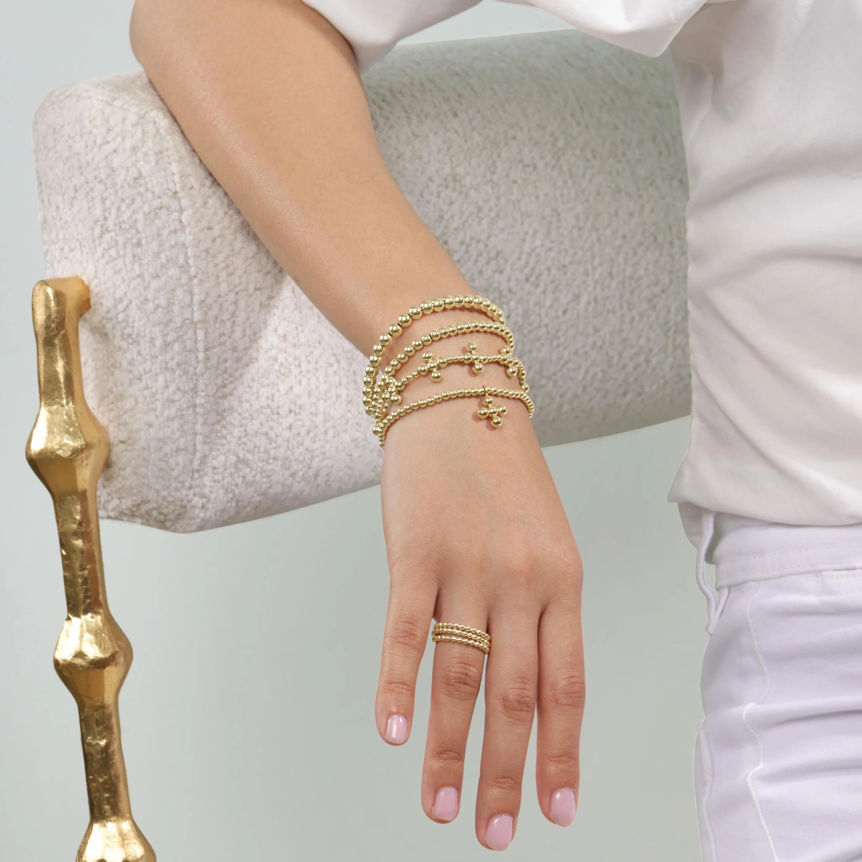 Enewton Classic Beaded Signature Cross Bracelet