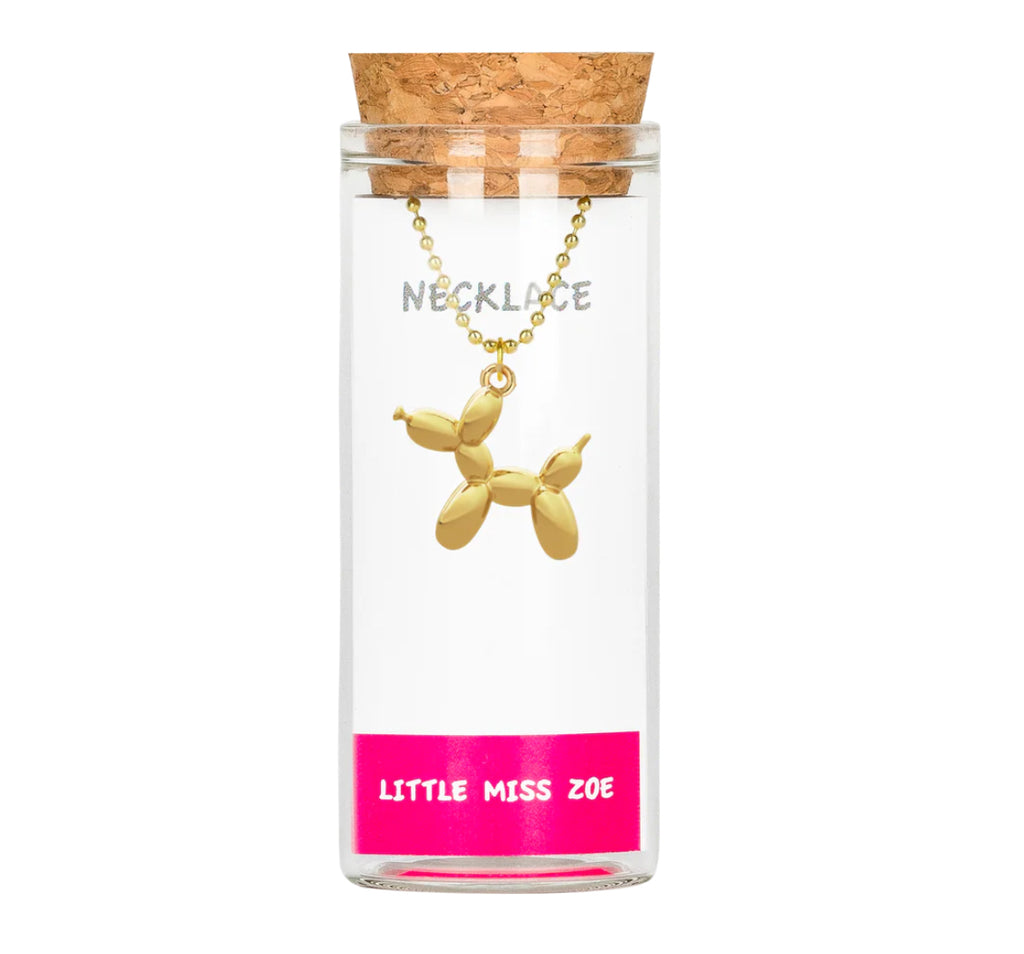 Little Miss Zoe Charm Necklace In Glass Bottle