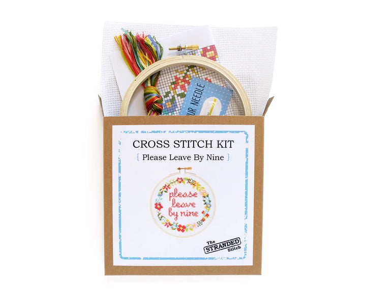 The Stranded Stitch Please Leave By Nine Cross Stitch Kit