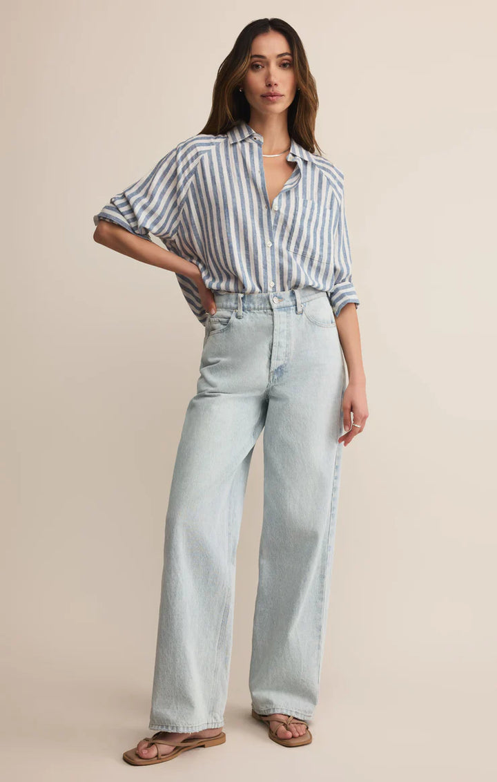 Z Supply The Perfect Linen Top Boathouse