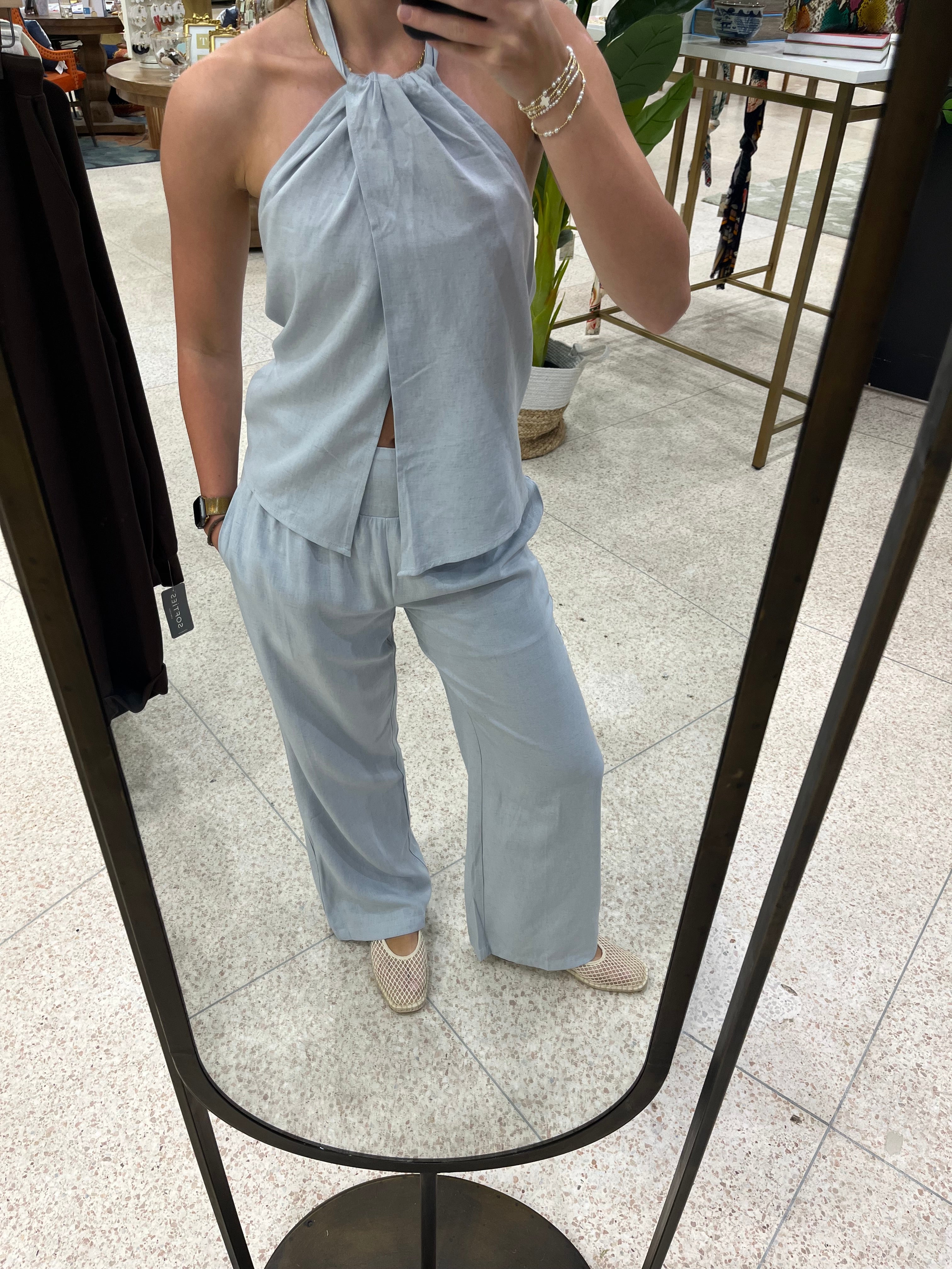 Illailla Pale Blue Linen Set