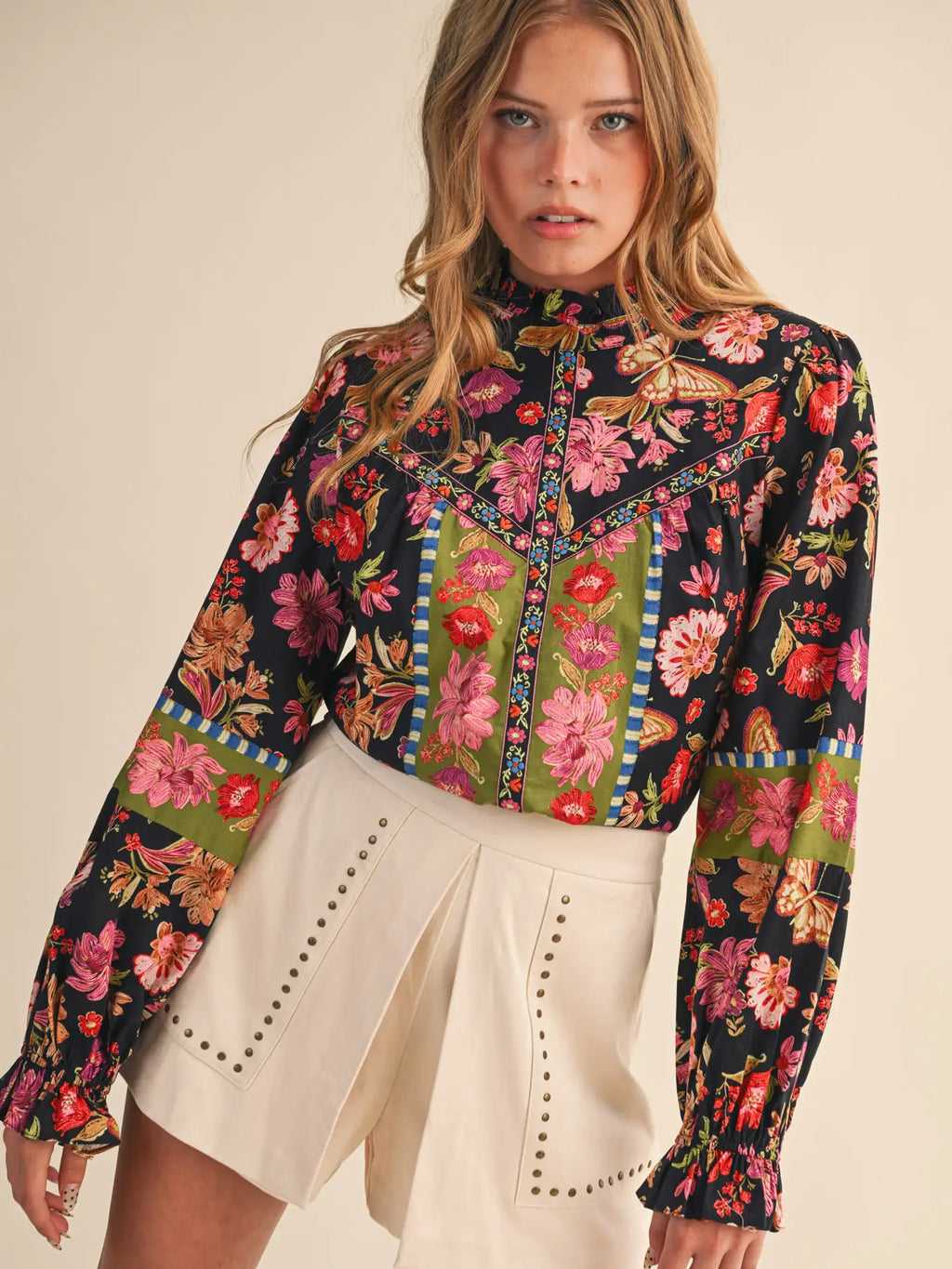 Floral Long Sleeve Blouse