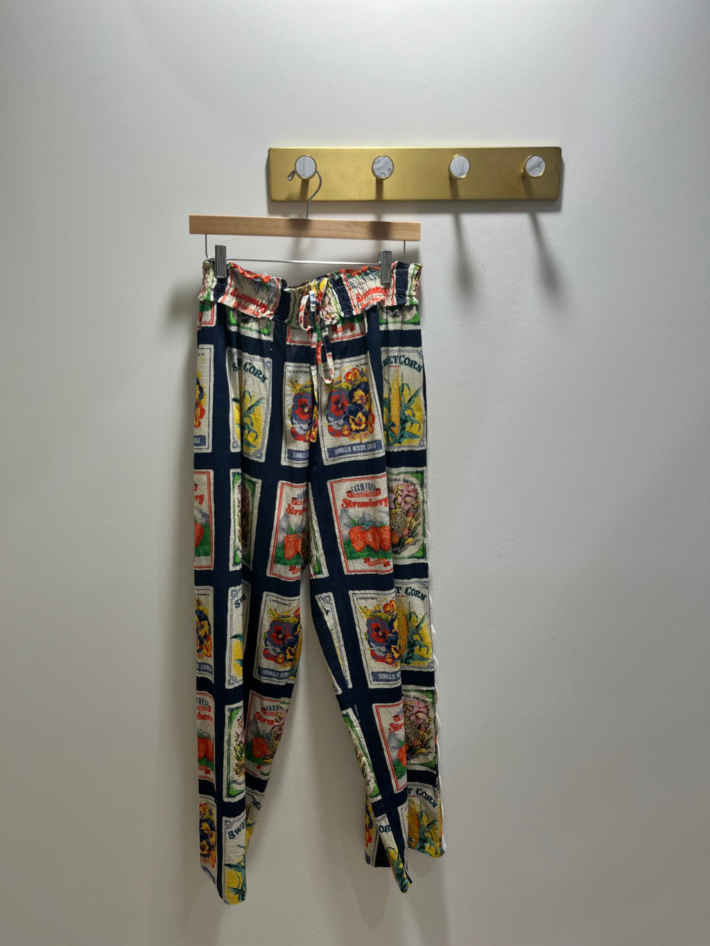 THML Navy Farm Linen Pants