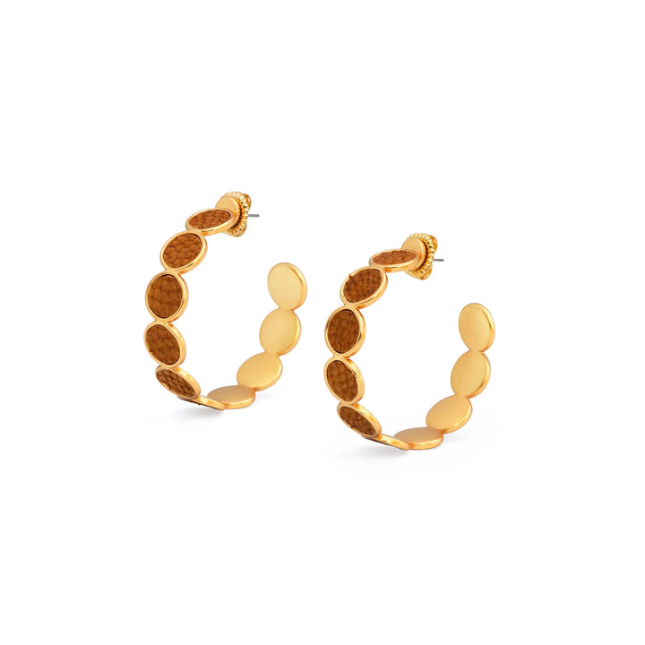 Brackish Afton Mutli Bezel Hoop Earring