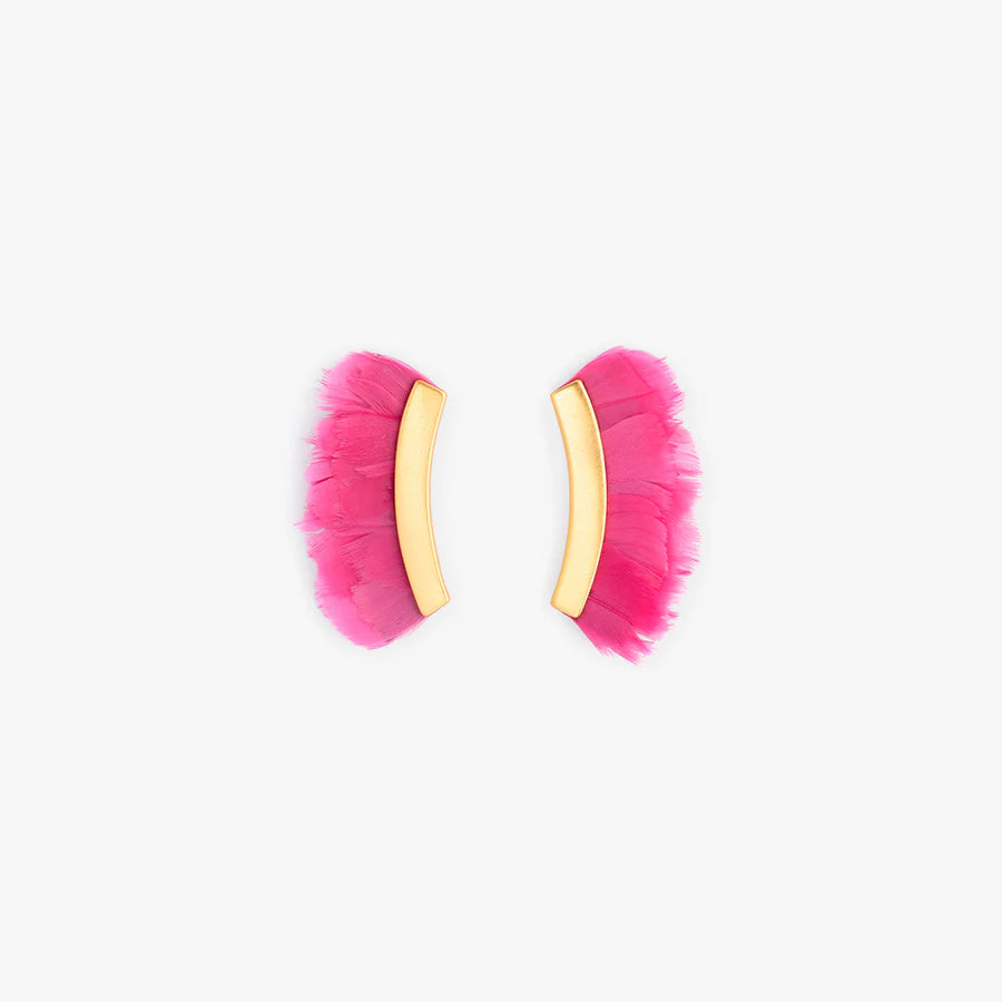 Brackish Crescent Aristides Pink Earring
