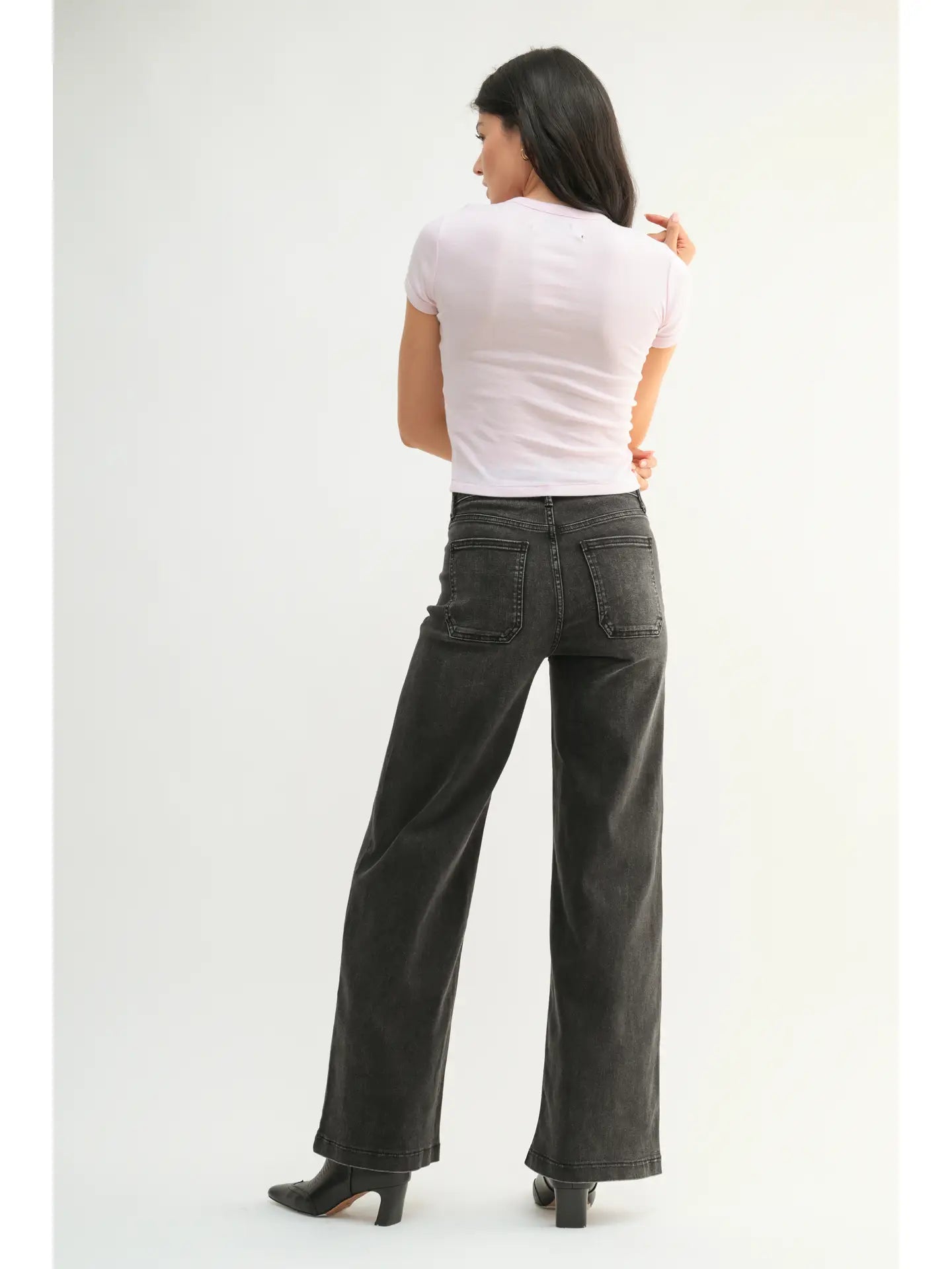 JBD Black Wide Leg Jeans