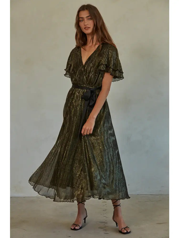 By Together Shimmer Black Maxi Dress