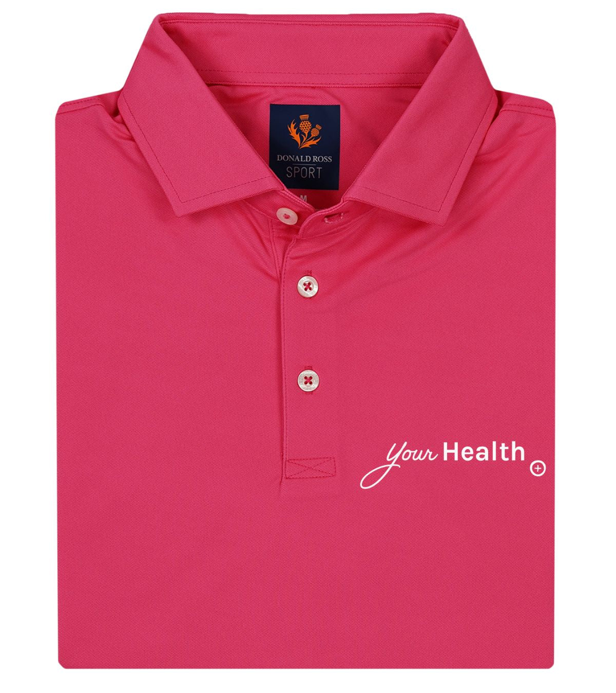 DONNY SOLID PIQUE POLO - RASPBERRY