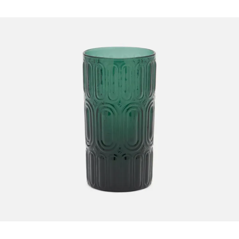 Blue Pheasant Aaron Smokey Green Highball Glass Tumbler