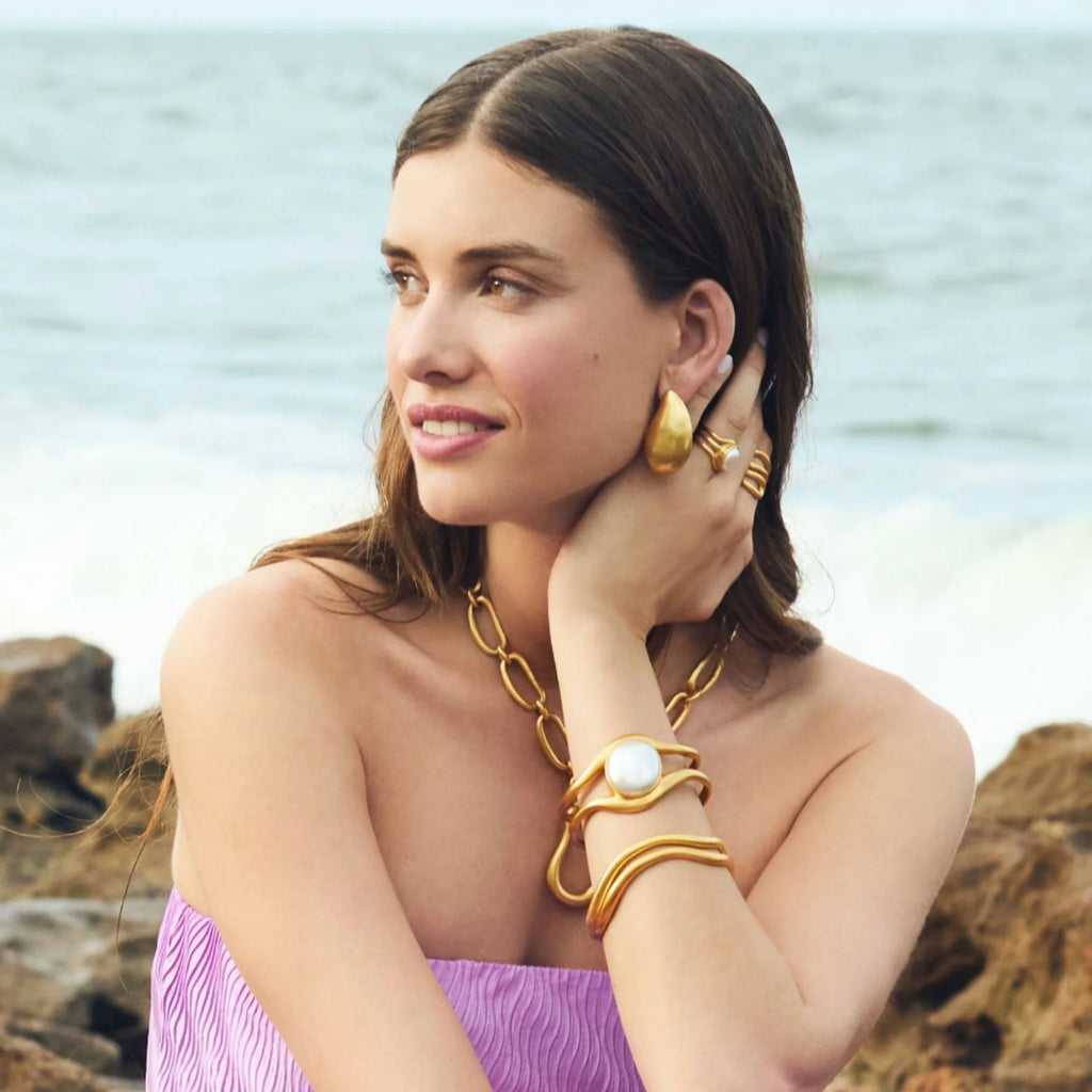 Julie Vos Wave Earrings