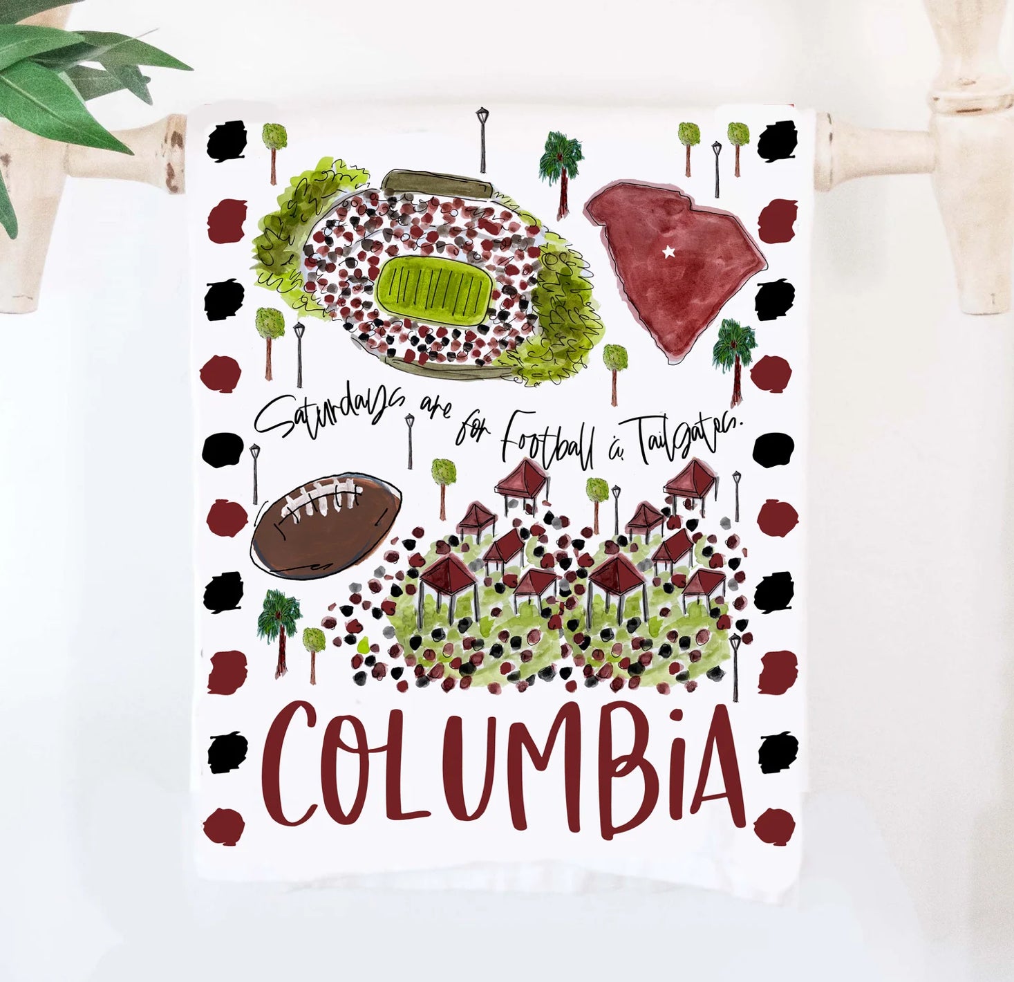 Columbia,SC Tea Towel