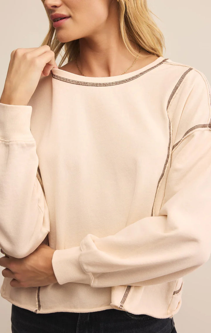 Z Supply Fan Club Sweatshirt Crystal