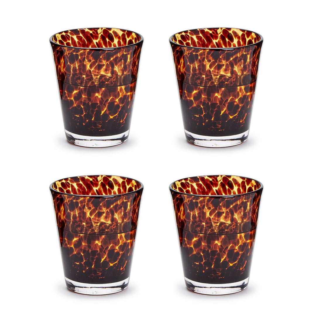 Twos Company Old Fashion Tortoise Glasses (set of two)