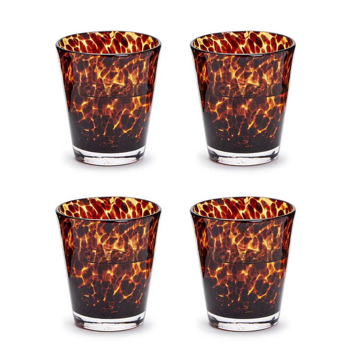 Twos Company Old Fashion Tortoise Glasses (set of two)
