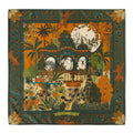 Twos Company Amber Palace Olive Mini Scarf