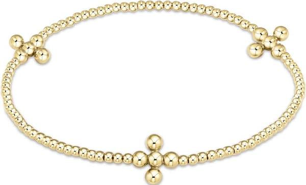 Enewton Gold Bead Bracelet Bead Cross
