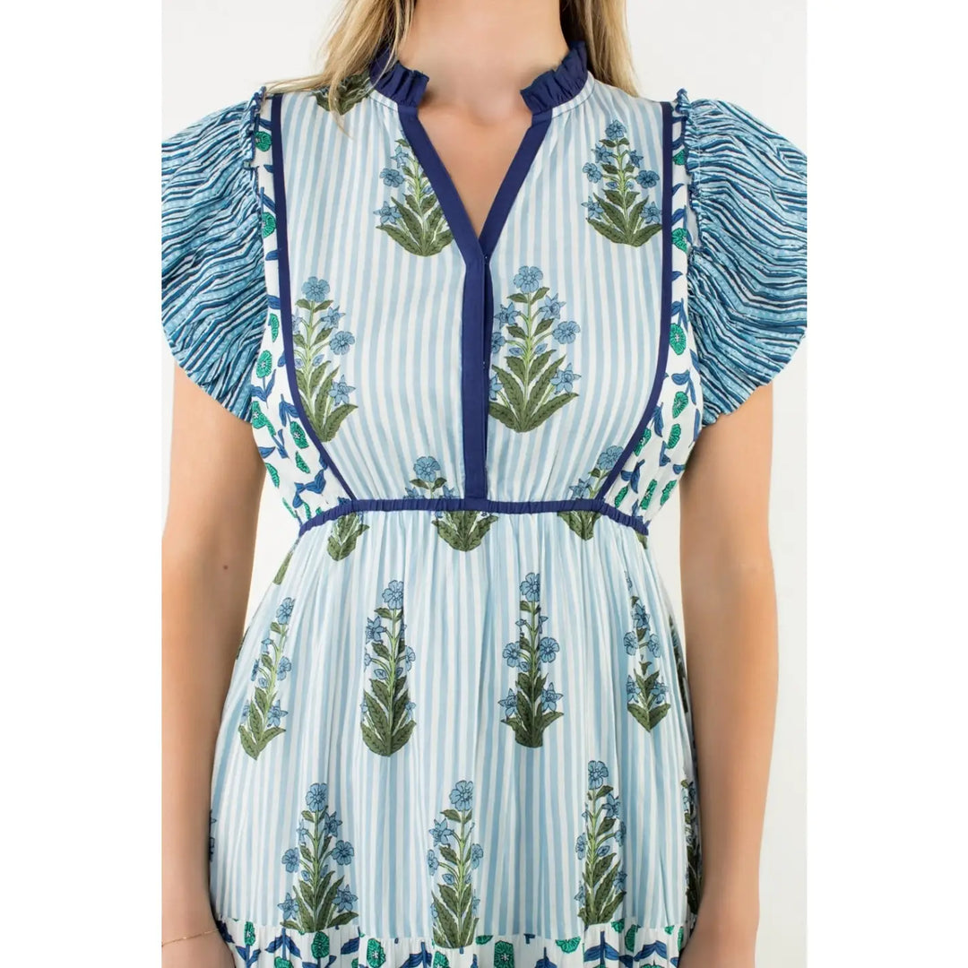 THML Blue Floral Maxi